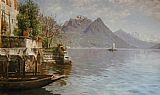 Peder Mork Monsted Gandria Lago Di Lugano painting